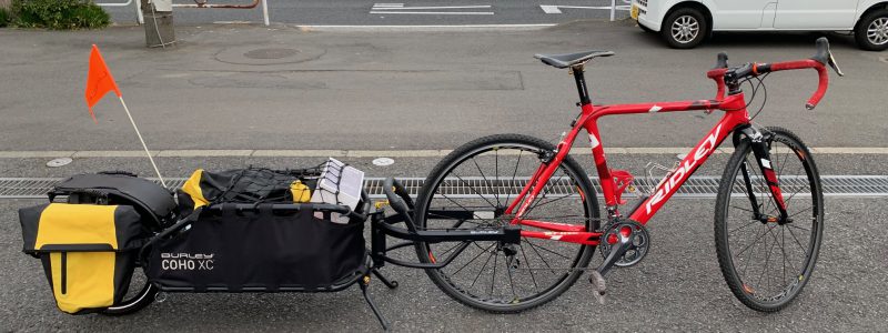 自転車でキャンプに行こう！ BURLEY　自転車用トレーラー